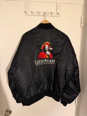 Vintage Men's Captain Morgan Bomber Jacket